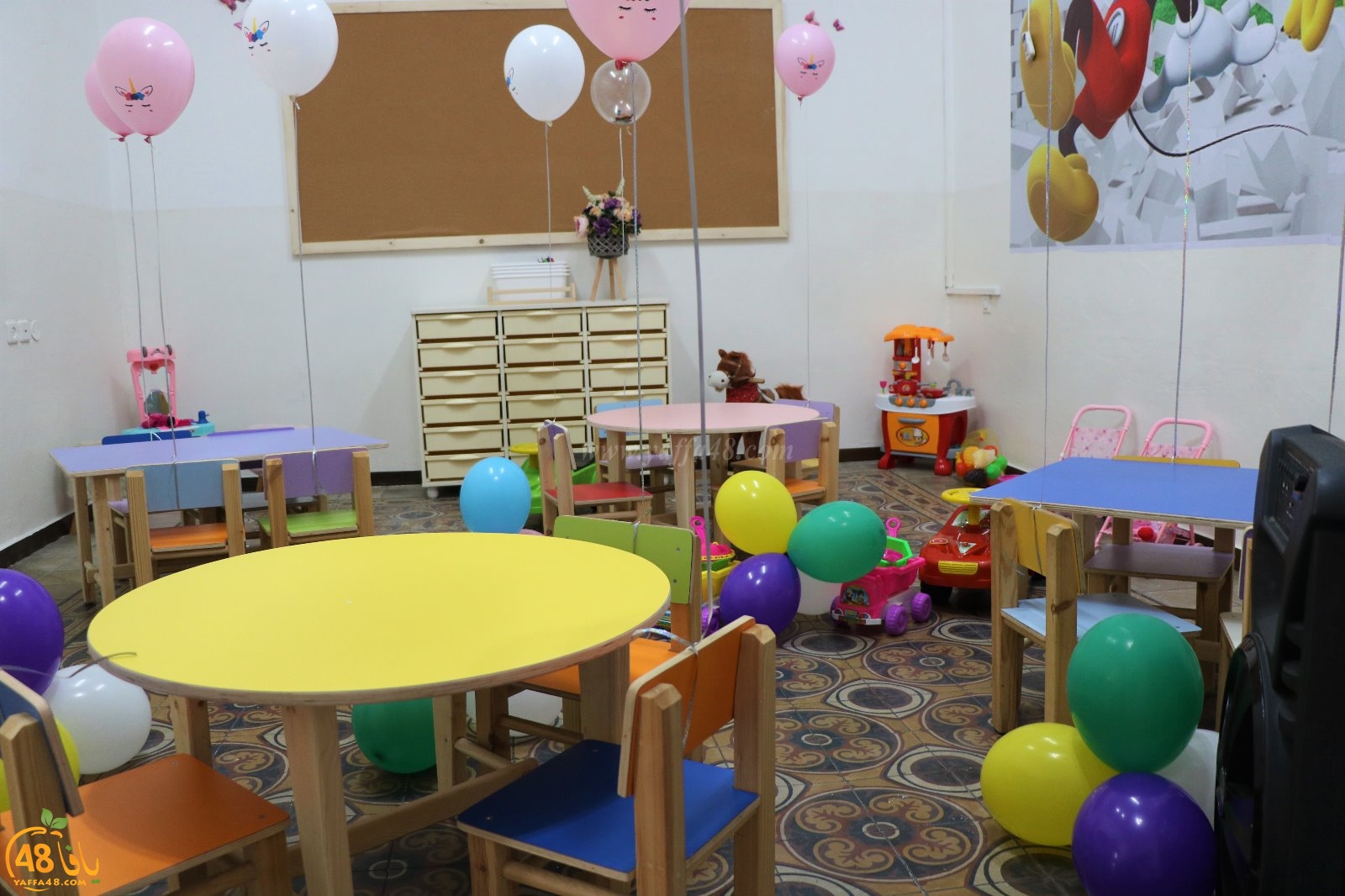بالصور: افتتاح حضانة نبض بيافا باحتفال واستعراضات للأطفال