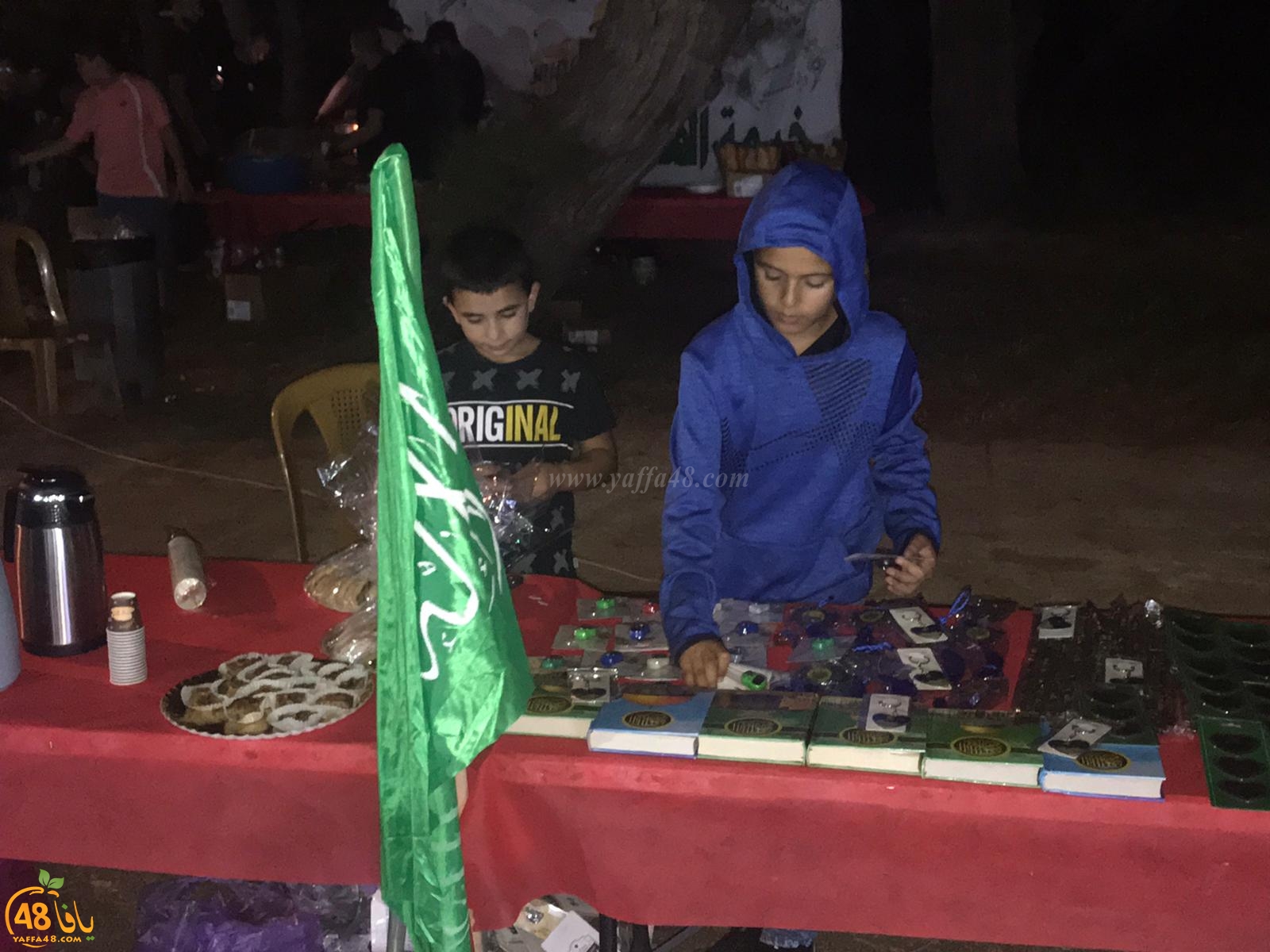 بالصور: خيمة الهدى تنظم أمسية دعوية في ضيافة عائلة نجدي بيافا