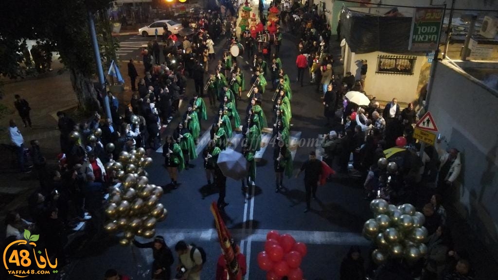 كرنفال واستعراض كشفي بمناسبة عيد الميلاد المجيد بمدينة يافا