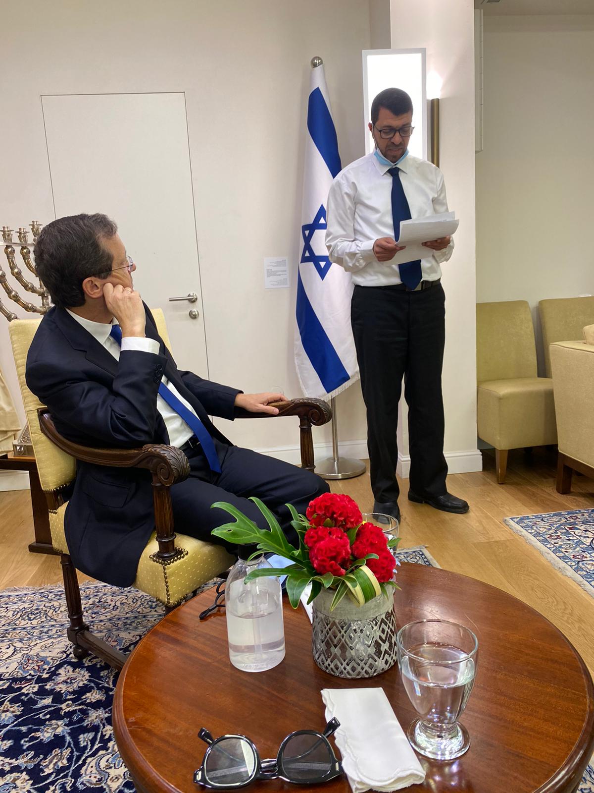 وفد ممثل عن عرب اللد يلتقي رئيس الدولة في القدس