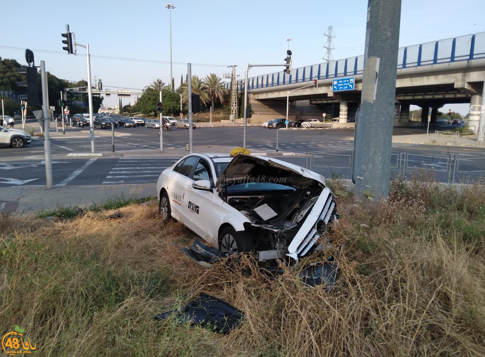  اصابة شخص بحادث طرق ذاتي شرق يافا 