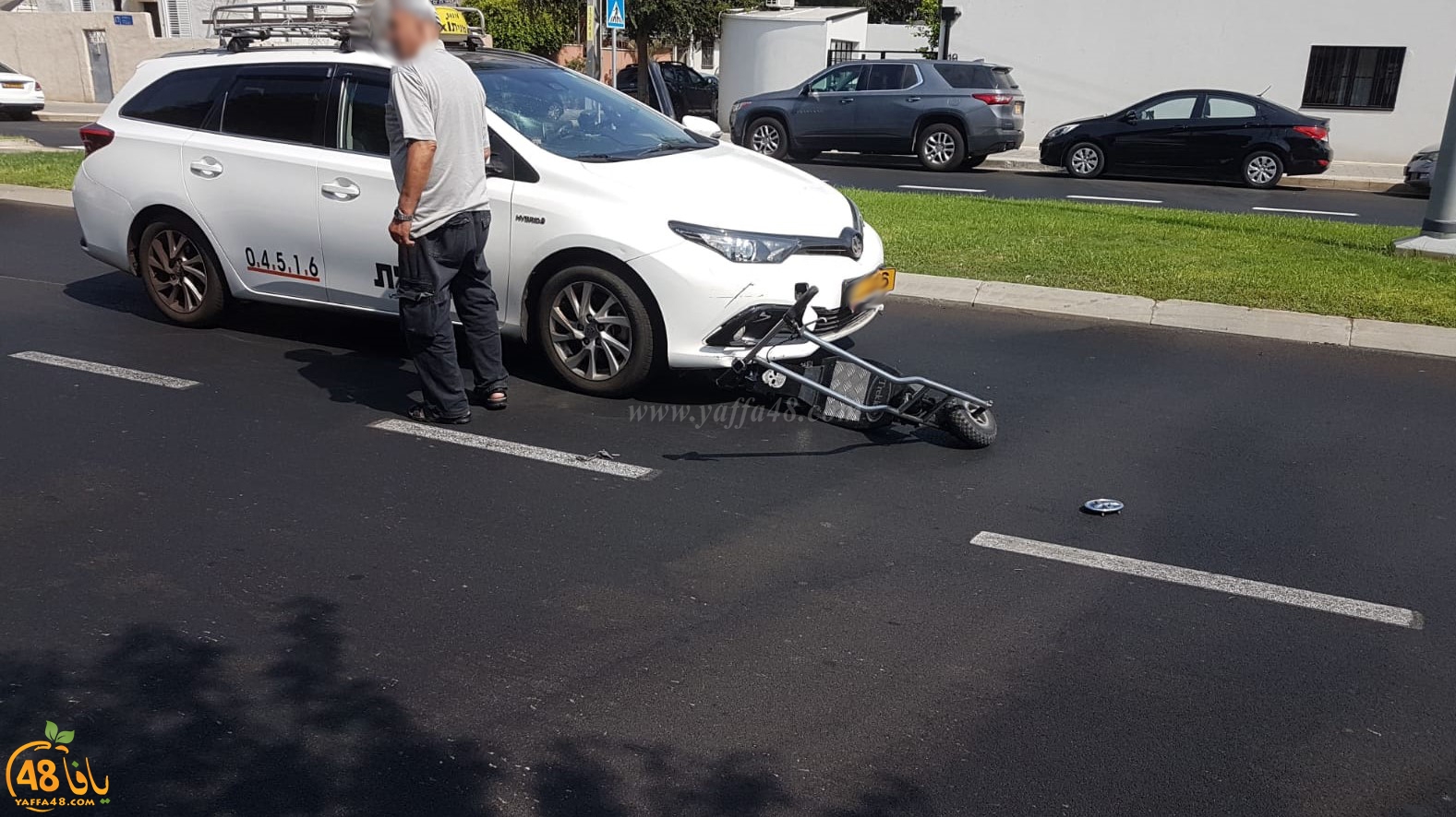  يافا: إصابة طفيفة لراكب دراجة كهربائية بحادث دهس 
