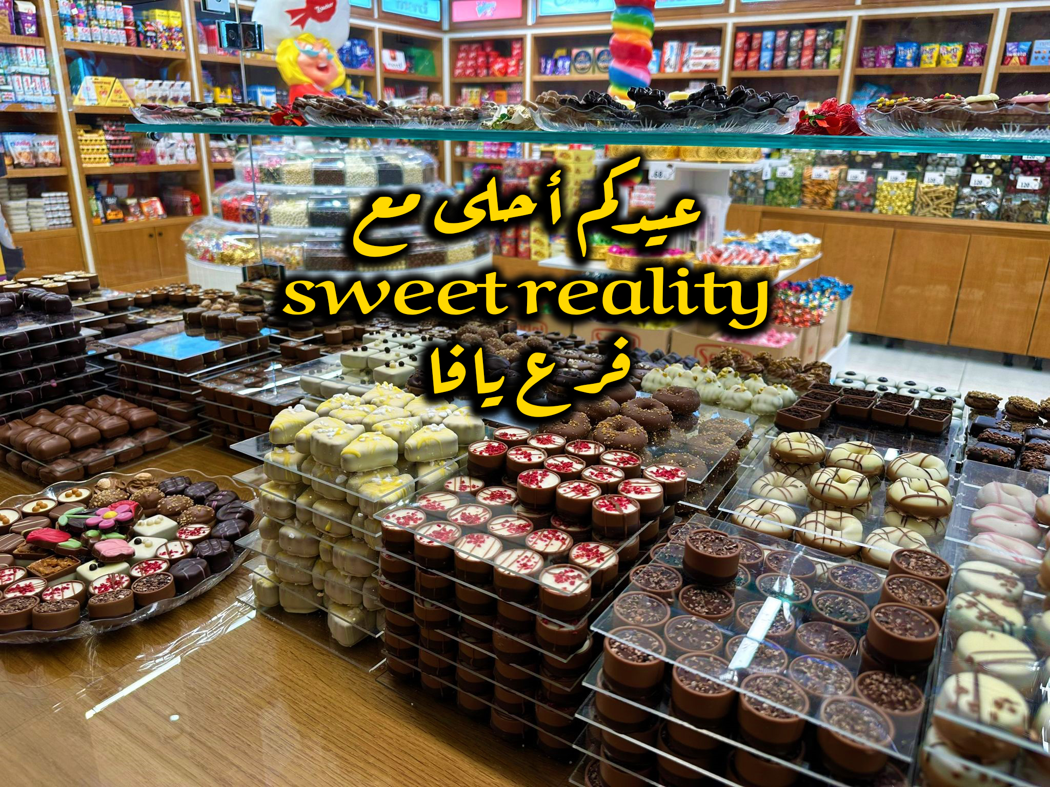 فيديو: sweet reality فرع يافا بانتظاركم بأضخم تشكيلة من حلويات العيد