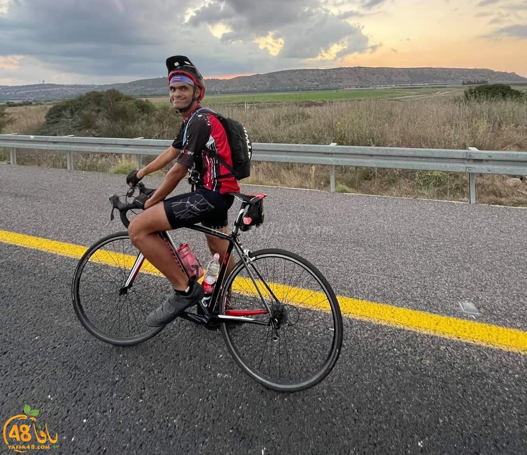  حباً بالرياضة - شاب ينطلق من حيفا وصولاً الى يافا على دراجته الهوائية