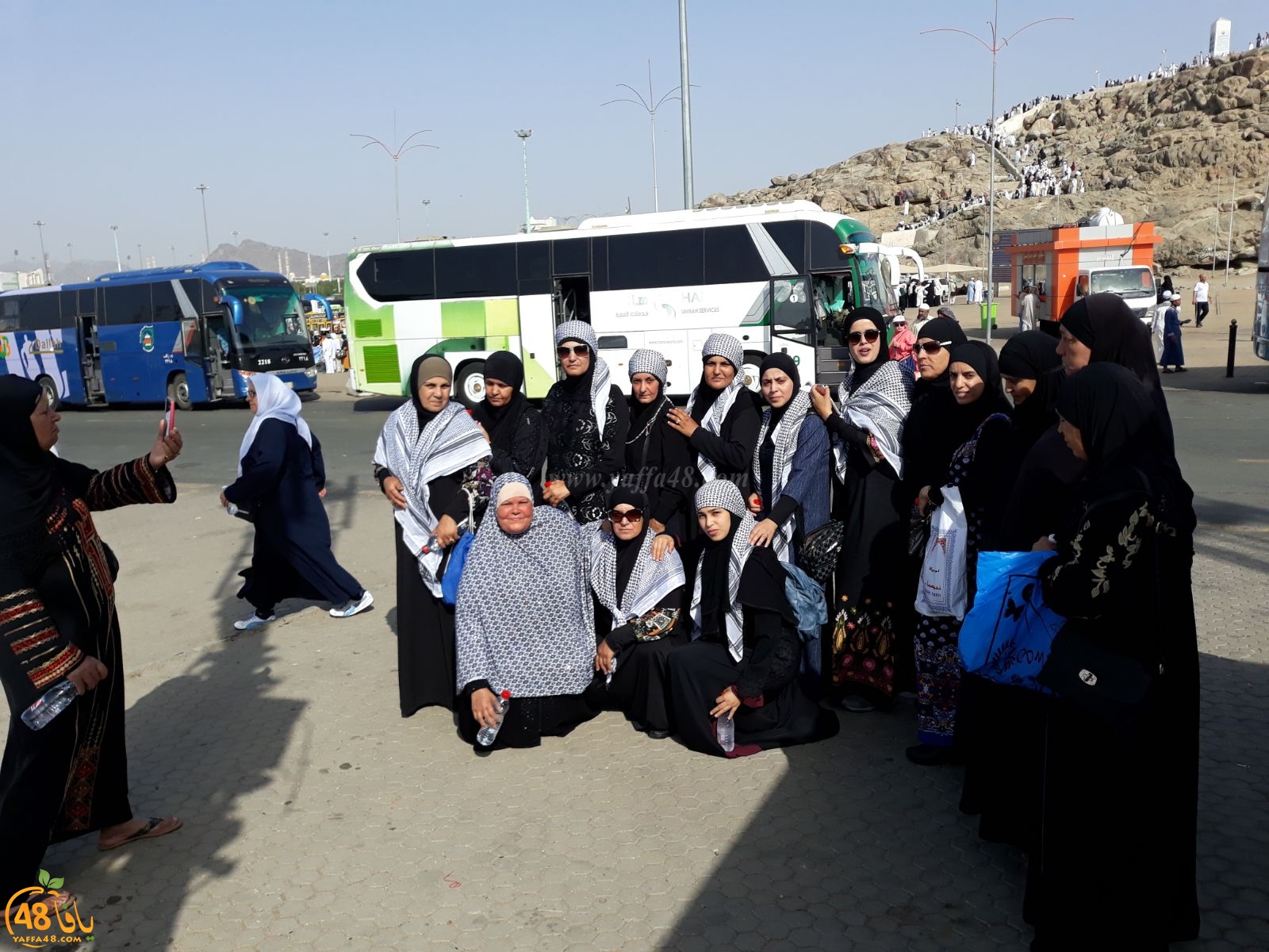  بالصور: معتمرو مدينتي اللد والرملة يزورون المشاعر المقدسّة في مكة المكرمة
