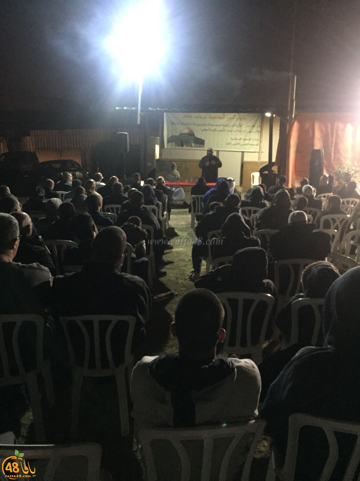اللد: لجنة نشر الدعوة تختم سلسلة خيام النور لشهر آذار بأمسية ايمانية في حي شنير