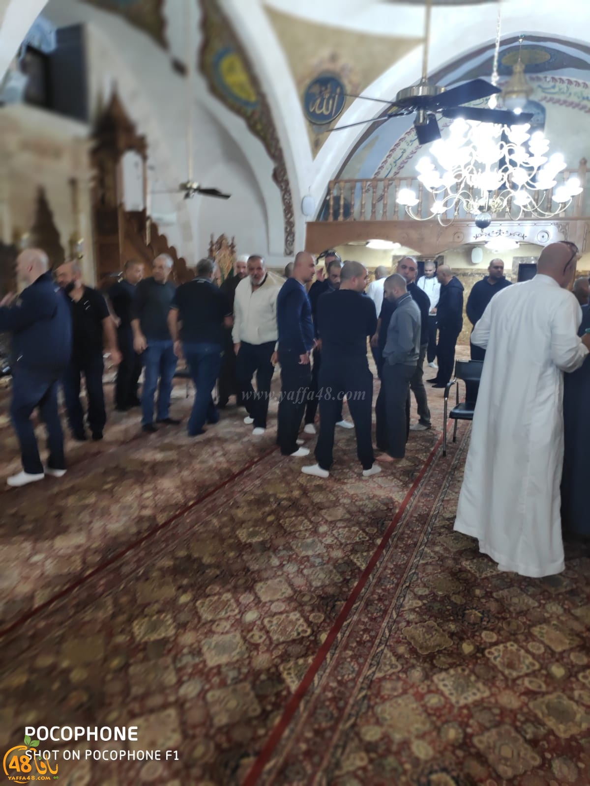 بالصور: عقد راية الصلح بين عائلات أبو سيف، بوبلي، أبو ربيعة في مسجد المحمودية بيافا