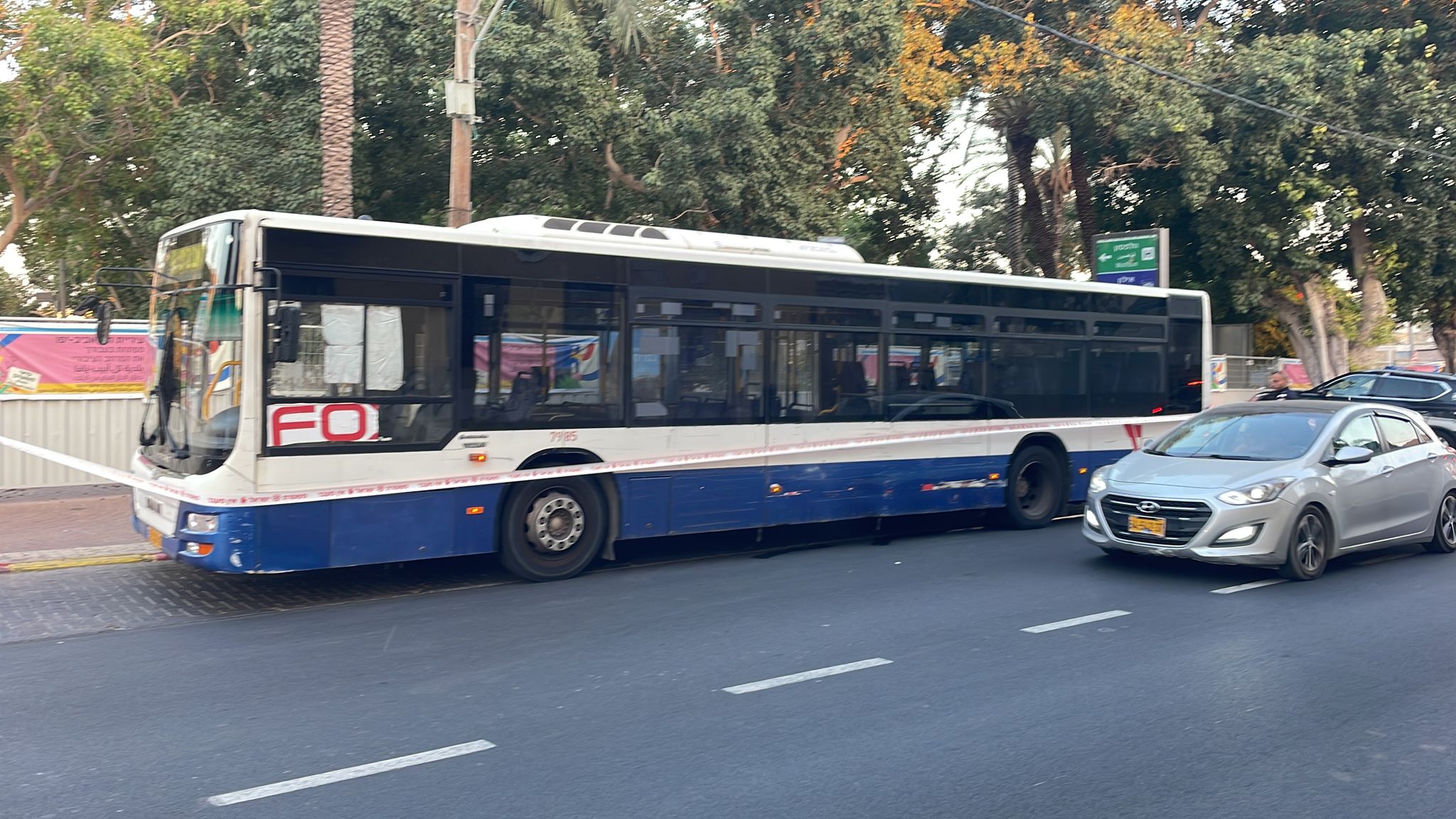 يافا: معالجة جسم مشبوه داخل حافلة في شارع ييفت