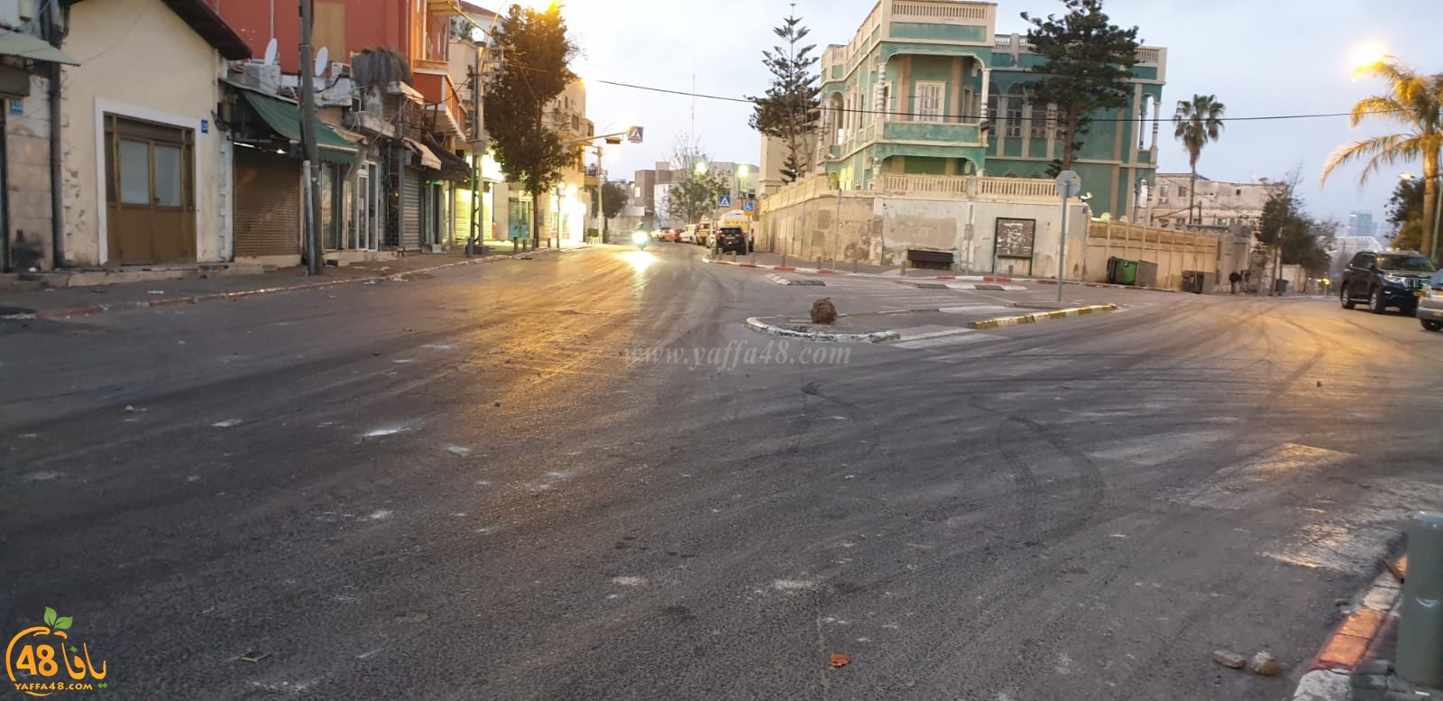  هدوء حذر يخيّم على أجواء مدينة يافا بعد مواجهات بين الشرطة والشبان 