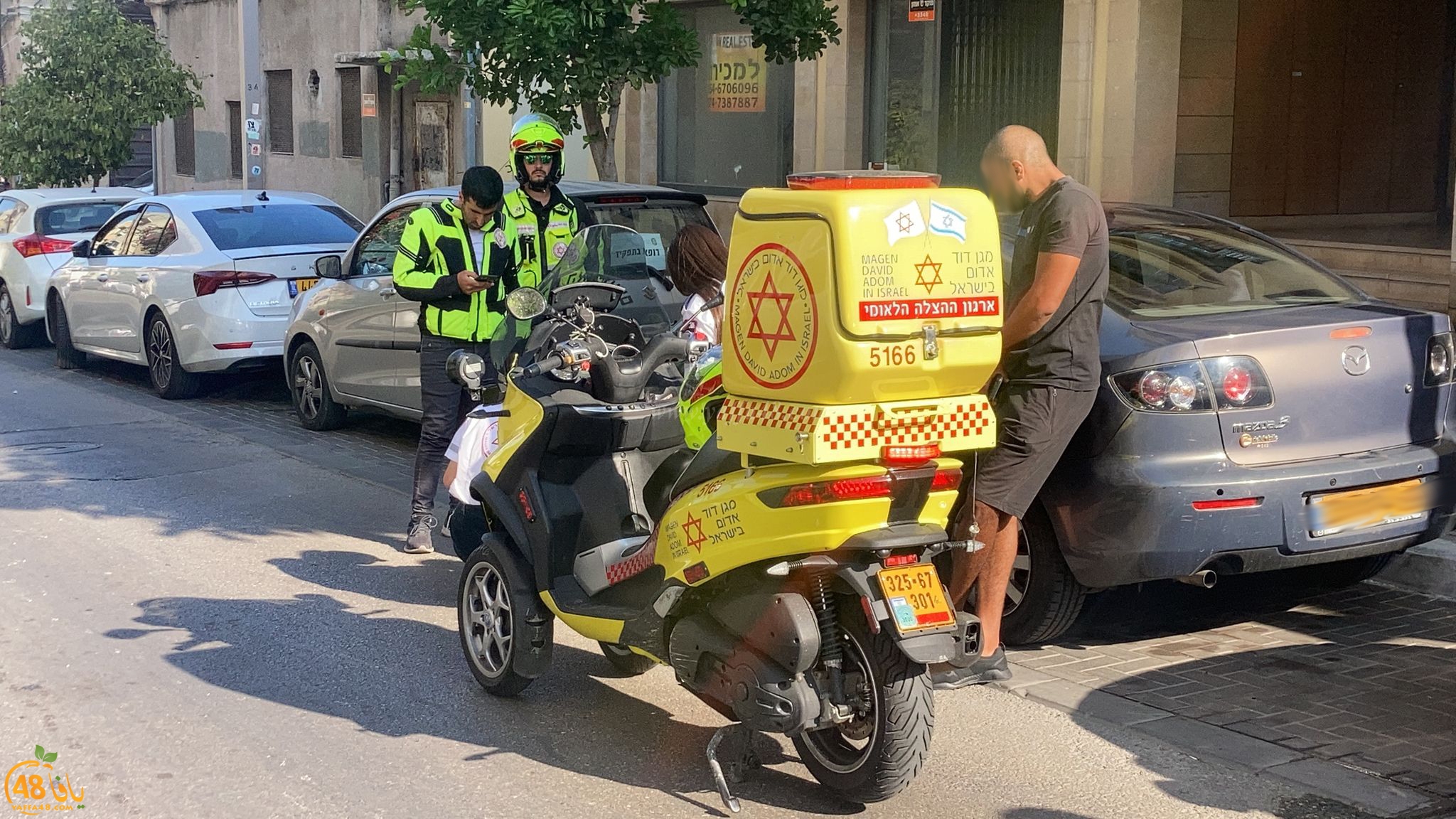  يافا: اصابة طفيفة لراكب دراجة نارية بحادث طرق 