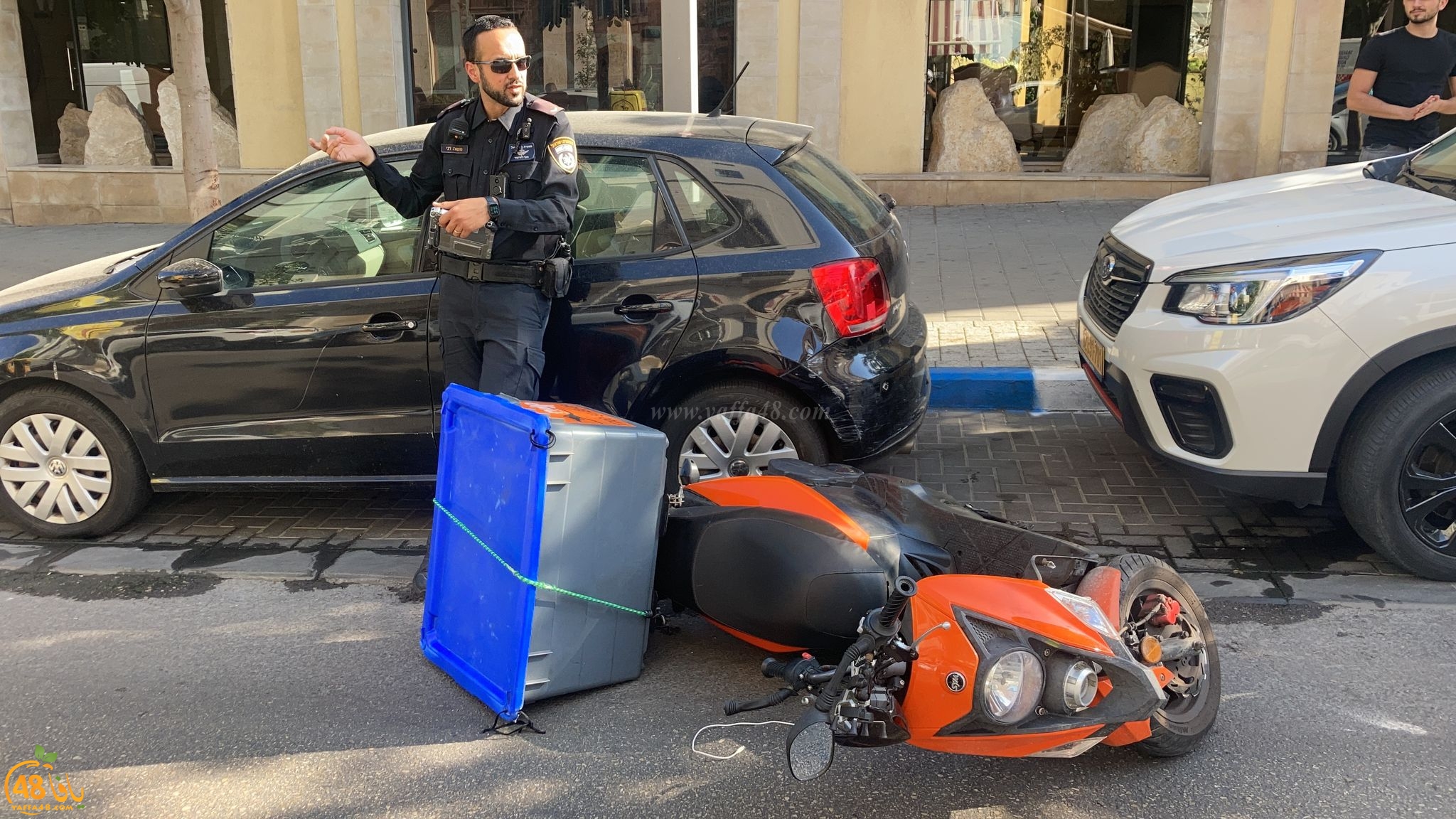  يافا: اصابة طفيفة لراكب دراجة نارية بحادث طرق 