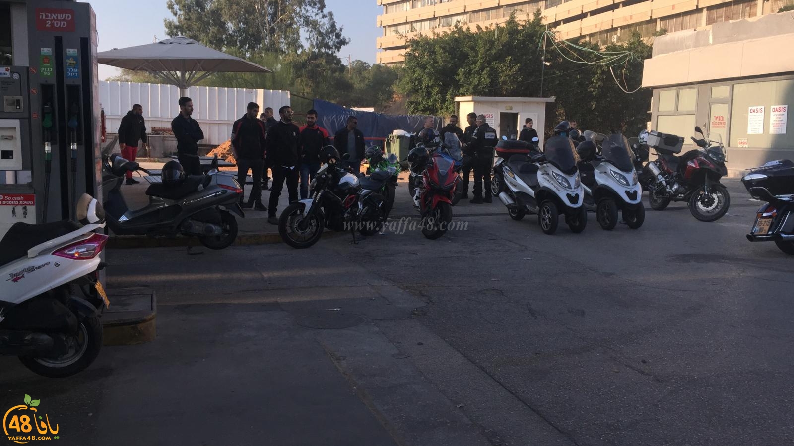  فيديو: تظاهرة لراكبي الدراجات النارية بيافا احتجاجاً على قانون المخالفات الجديد 
