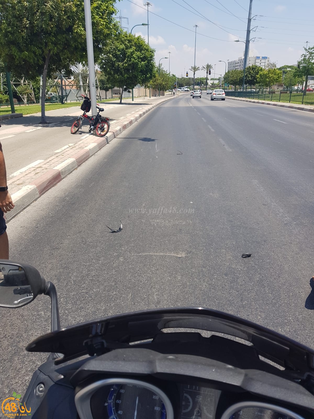 يافا: اصابة متوسطة لراكب دراجة كهربائية بحادث دهس 