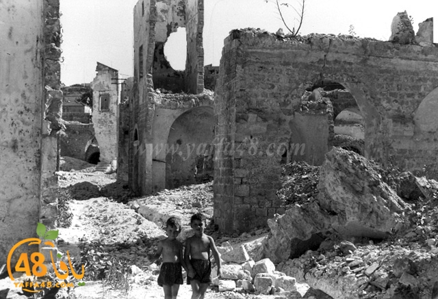    صور نادرة جداً ليافا عام 1948 تُظهر حجم الدمار ومخلفات الحرب على المدينة