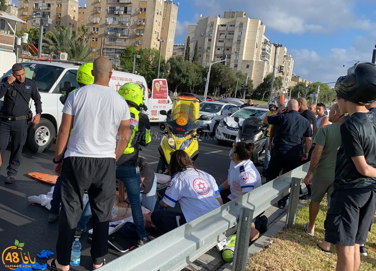 يافا: إصابة خطرة لرجل بحادث دهس في المدينة