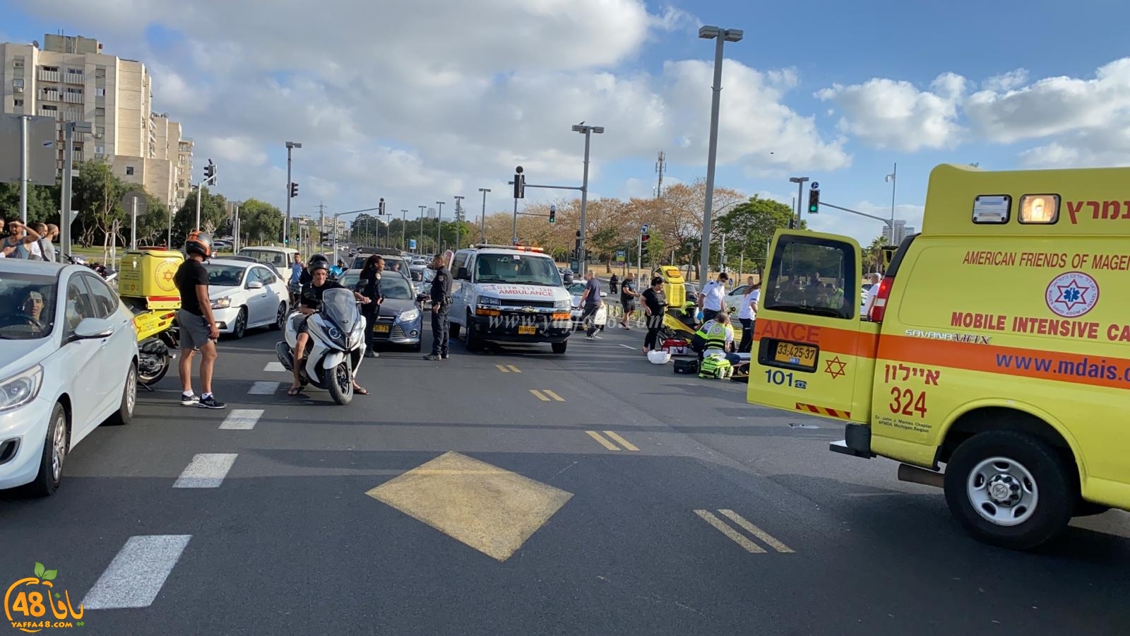 يافا: إصابة خطرة لرجل بحادث دهس في المدينة