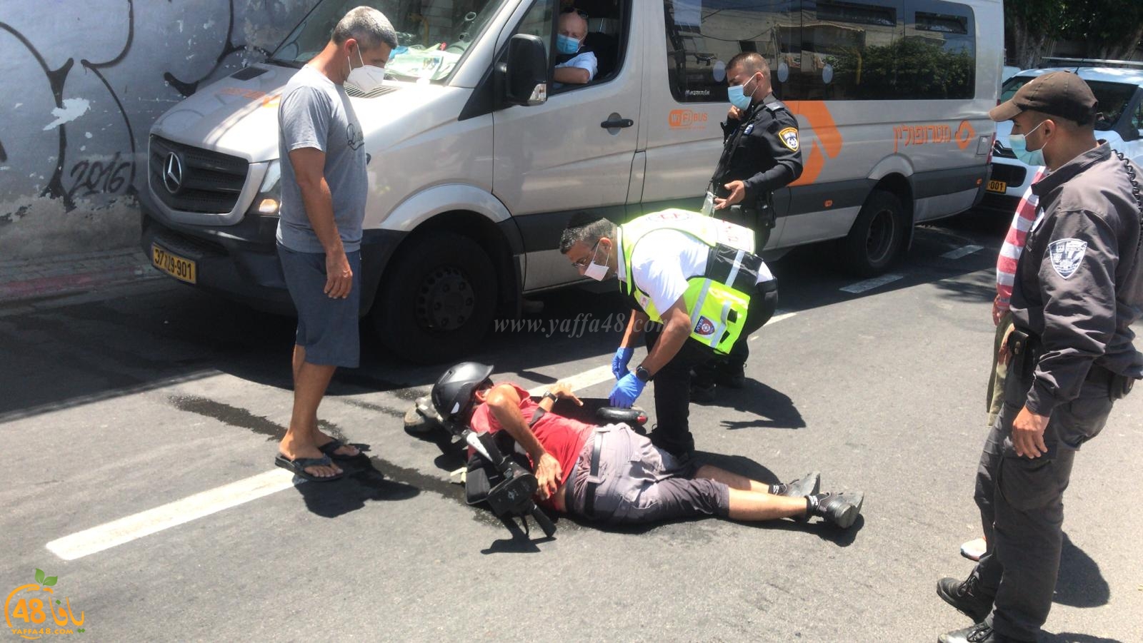  يافا: إصابة طفيفة لراكب دراجة كهربائية بحادث ذاتي