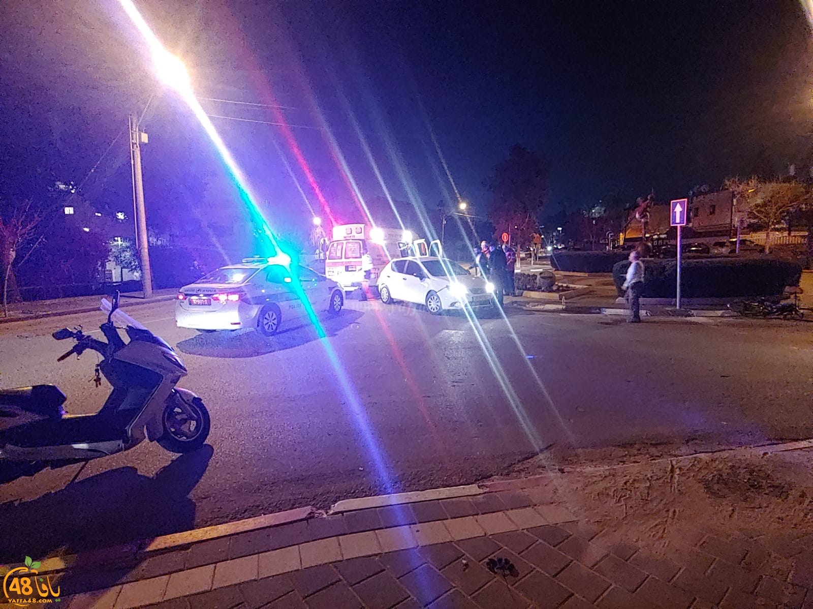  يافا: إصابة طفيفة لراكب دراجة هوائية بحادث دهس 