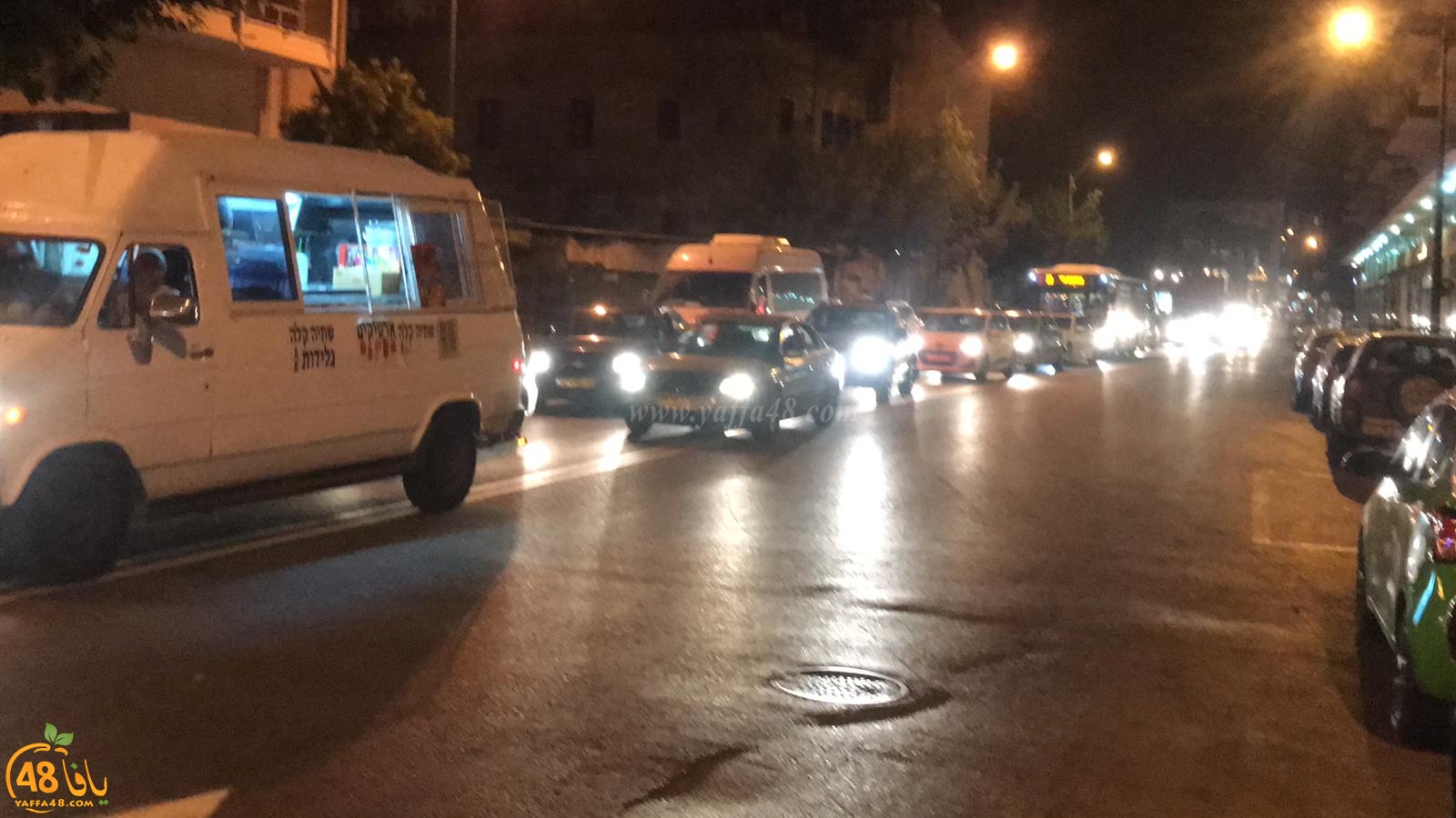  بالفيديو: أزمات مرورية خانقة بيافا اثر اغلاق شارع شديروت يروشلايم 