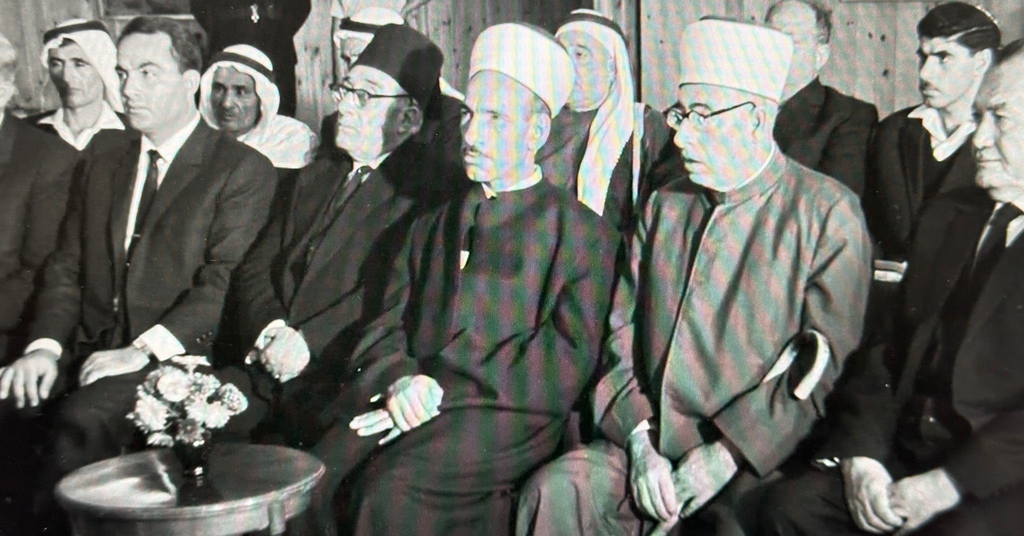 صور نادرة جدا: من مراسم تنصيب قاضي يافا  توفيق محمود عسلية عام 1965