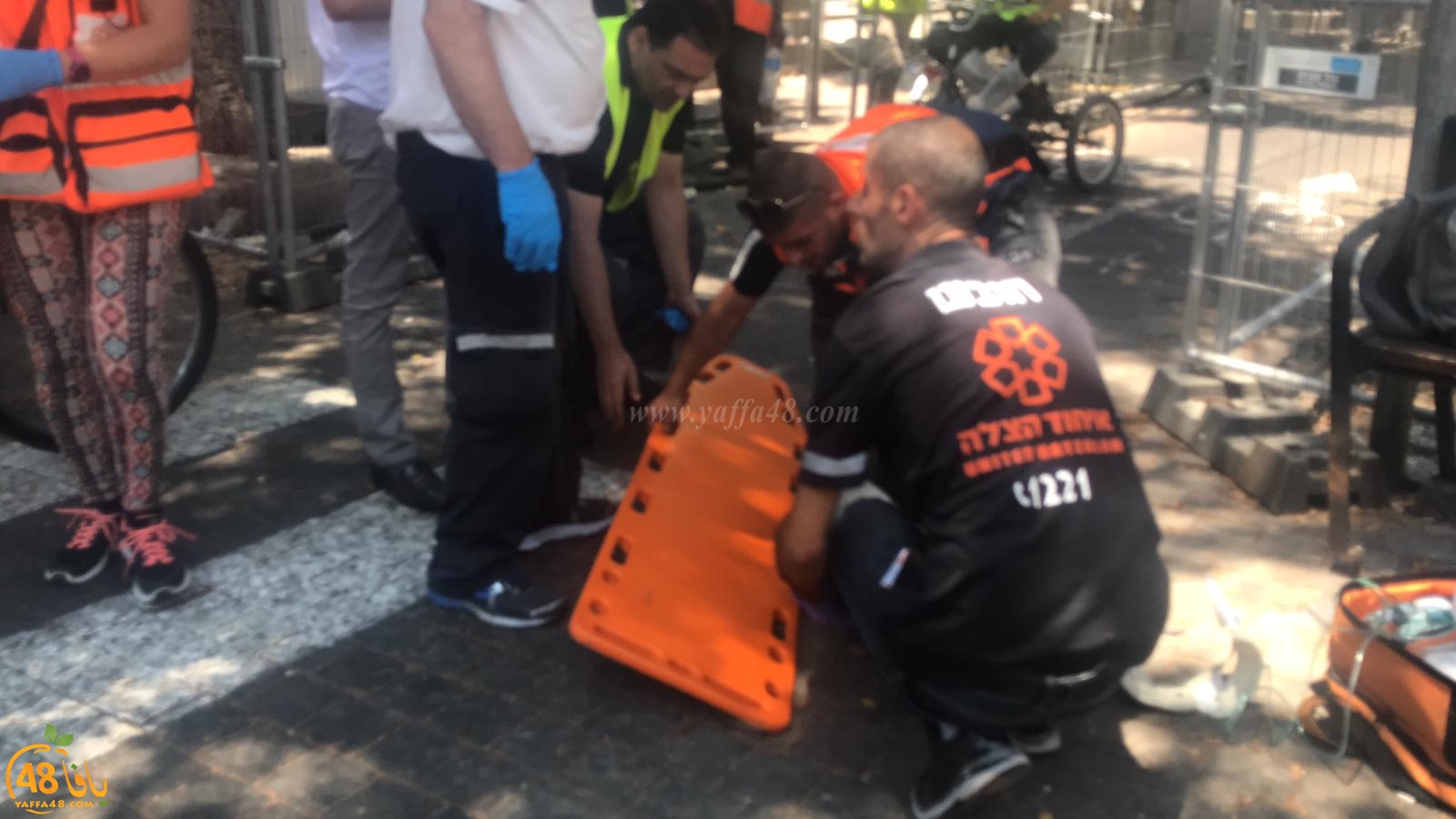 يافا: إصابة متوسطة لراكب دراجة كهربائية بحادث طرق ذاتي 
