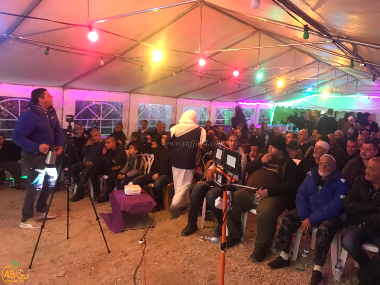 خيمة الهدى تنظم أمسية دعوية في ضيافة عائلة عايش بيافا (صور و فيديو)
