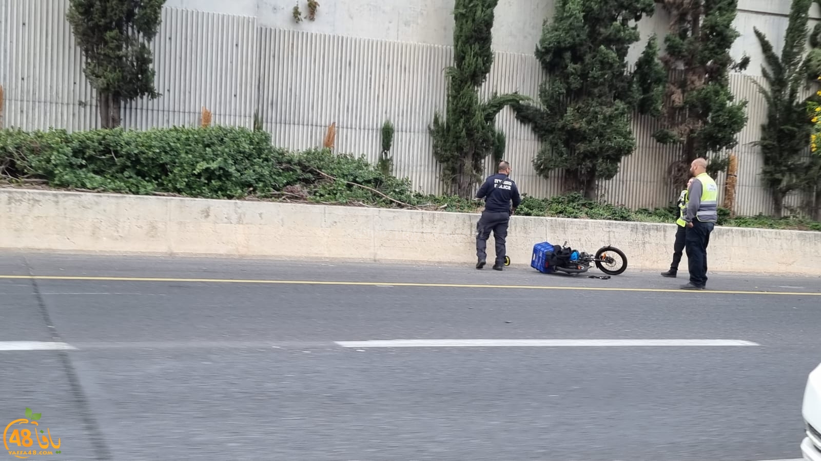 حادث طرق بين دراجتين على شارع 20 جنوب يافا 