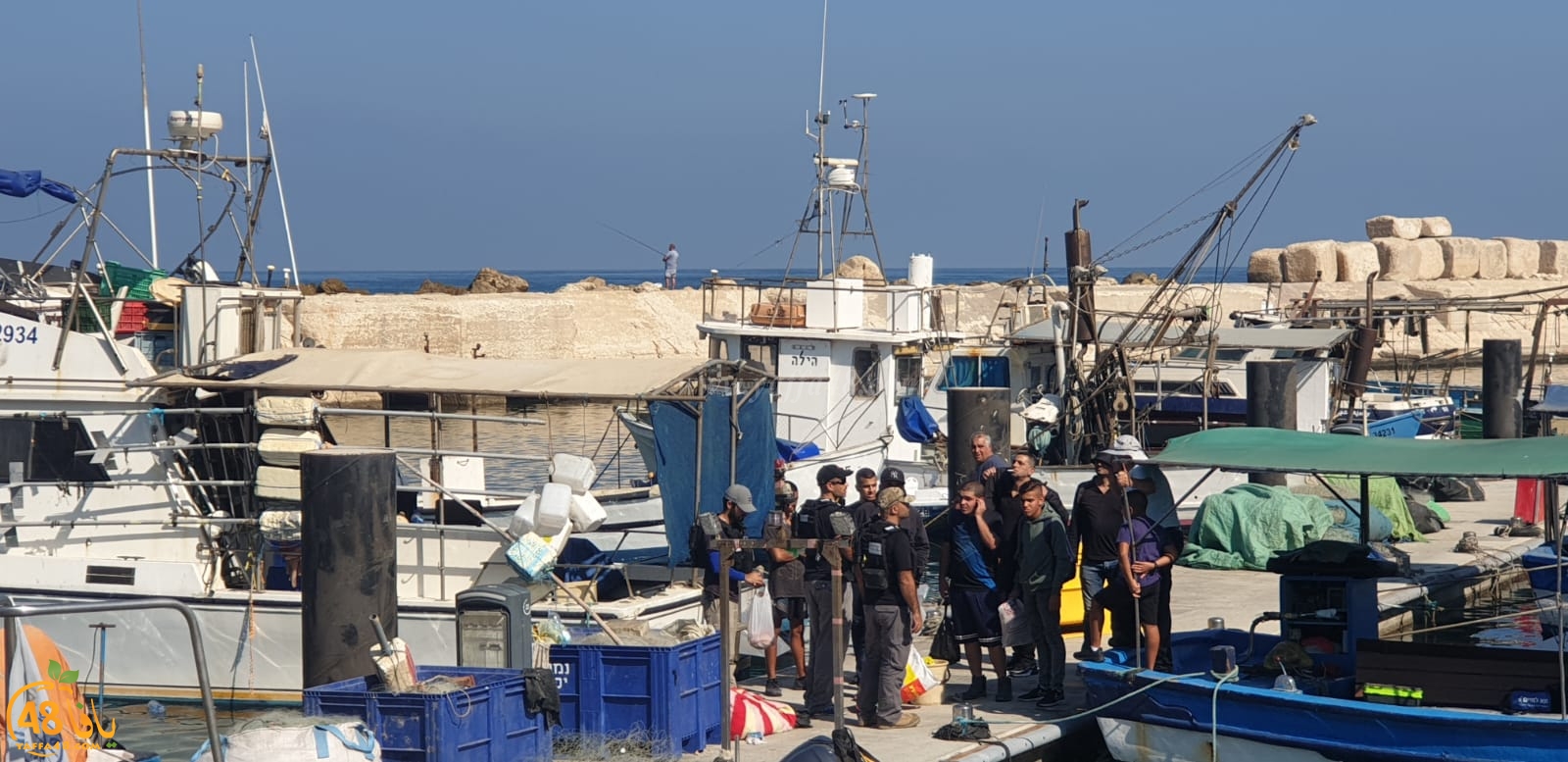 بالفيديو: حملة مداهمة وتفتيش على مراكب الصيادين في ميناء يافا 