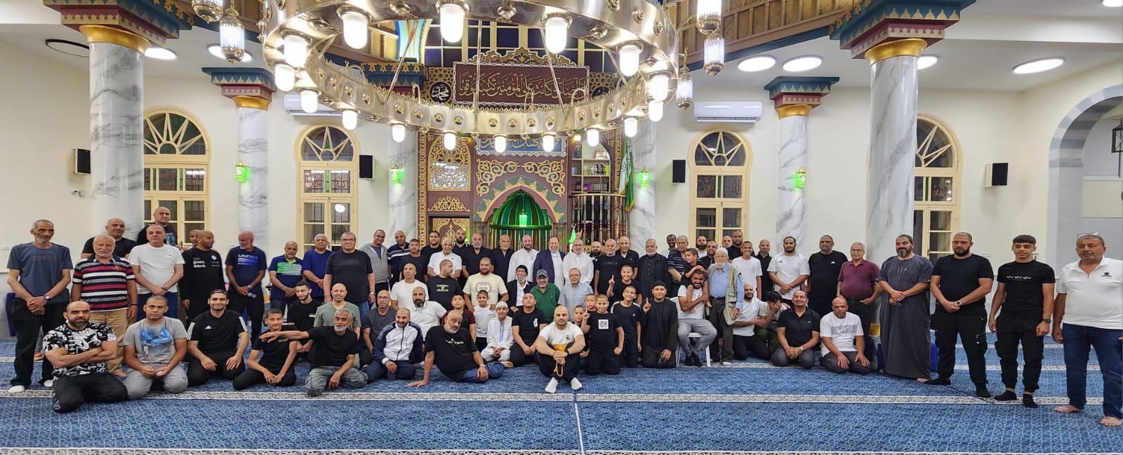 يافا: بحضور جمع غفير درس عن روح الشيخ وائل محاميد في مسجد النزهة