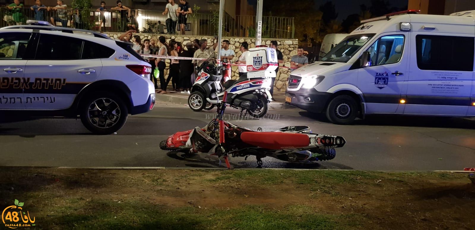 الرملة: مصرع راكب دراجة نارية بحادث طرق مروّع