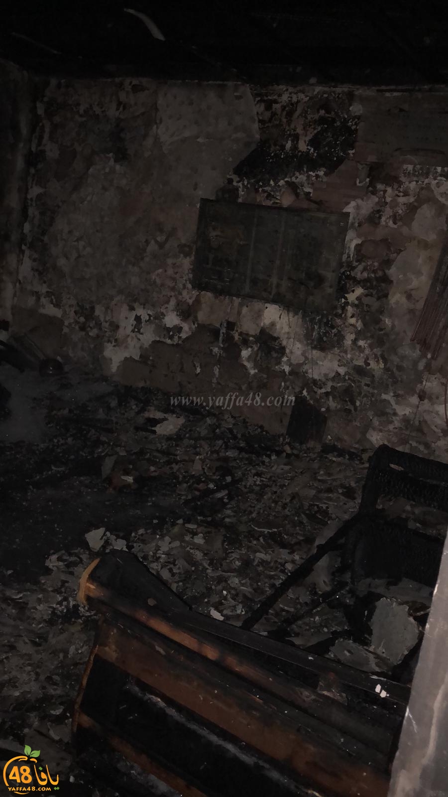 بالصور: احتراق منزل بأكمله في مدينة اللد دون إصابات