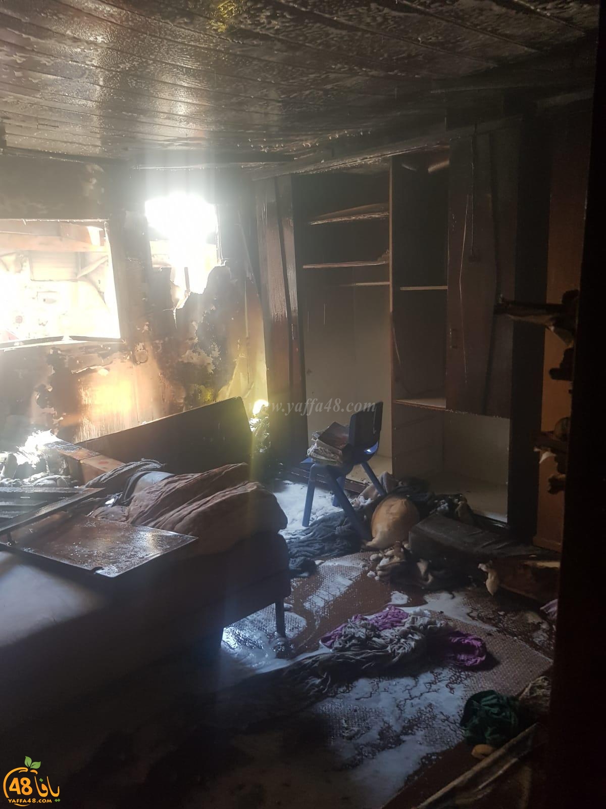 الرملة: حريق داخل منزل بحي الجواريش دون اصابات