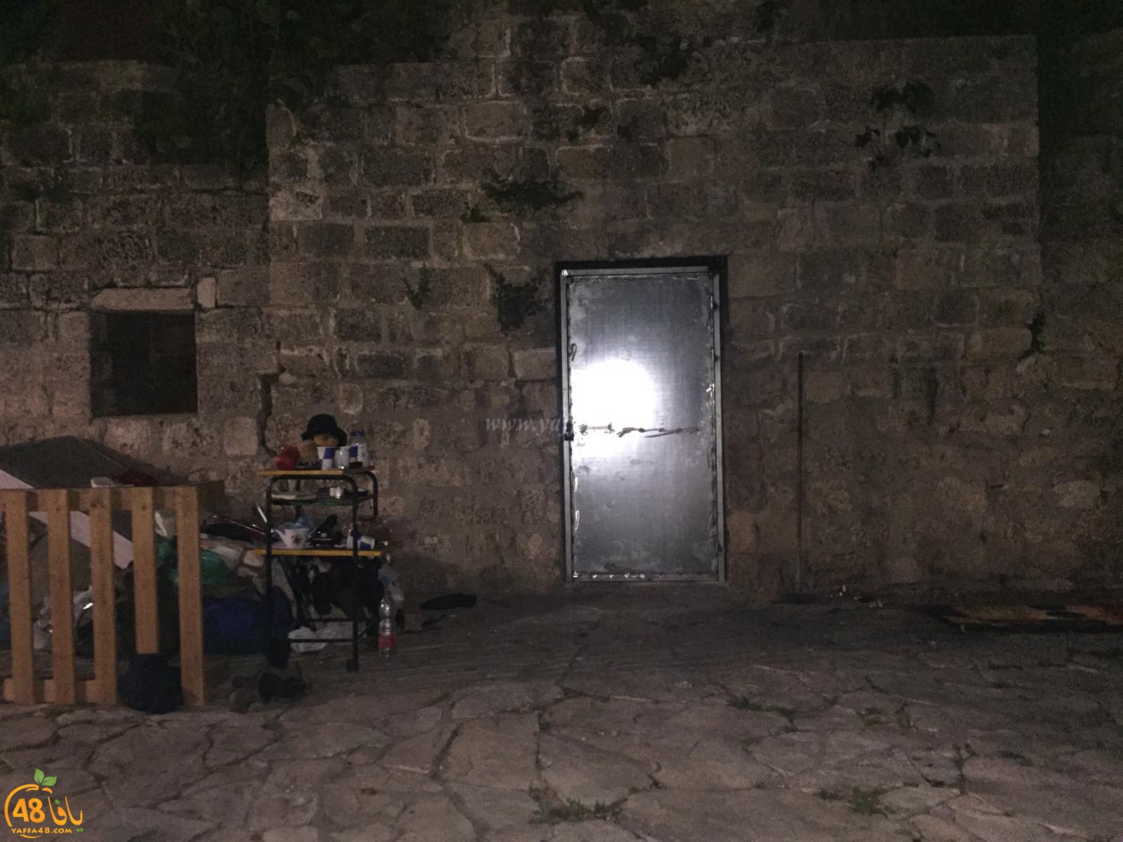  بعد النشر في يافا 48 - تنظيف واغلاق سبيل أبو نبوت في يافا بباب حديدي 