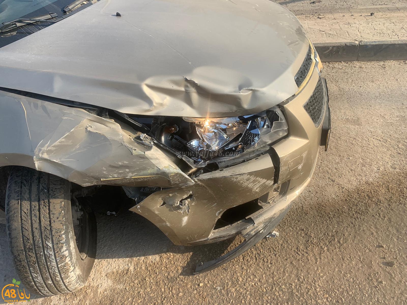  اصابة طفيفة لسائق مركبة بحادث طرق في مدينة اللد