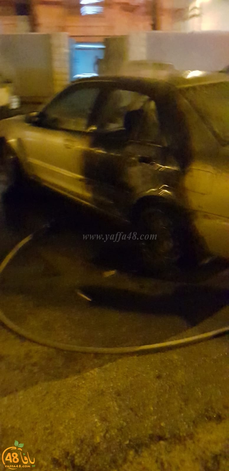  فجر اليوم: حريق بسيارة في حي الجواريش بالرملة 