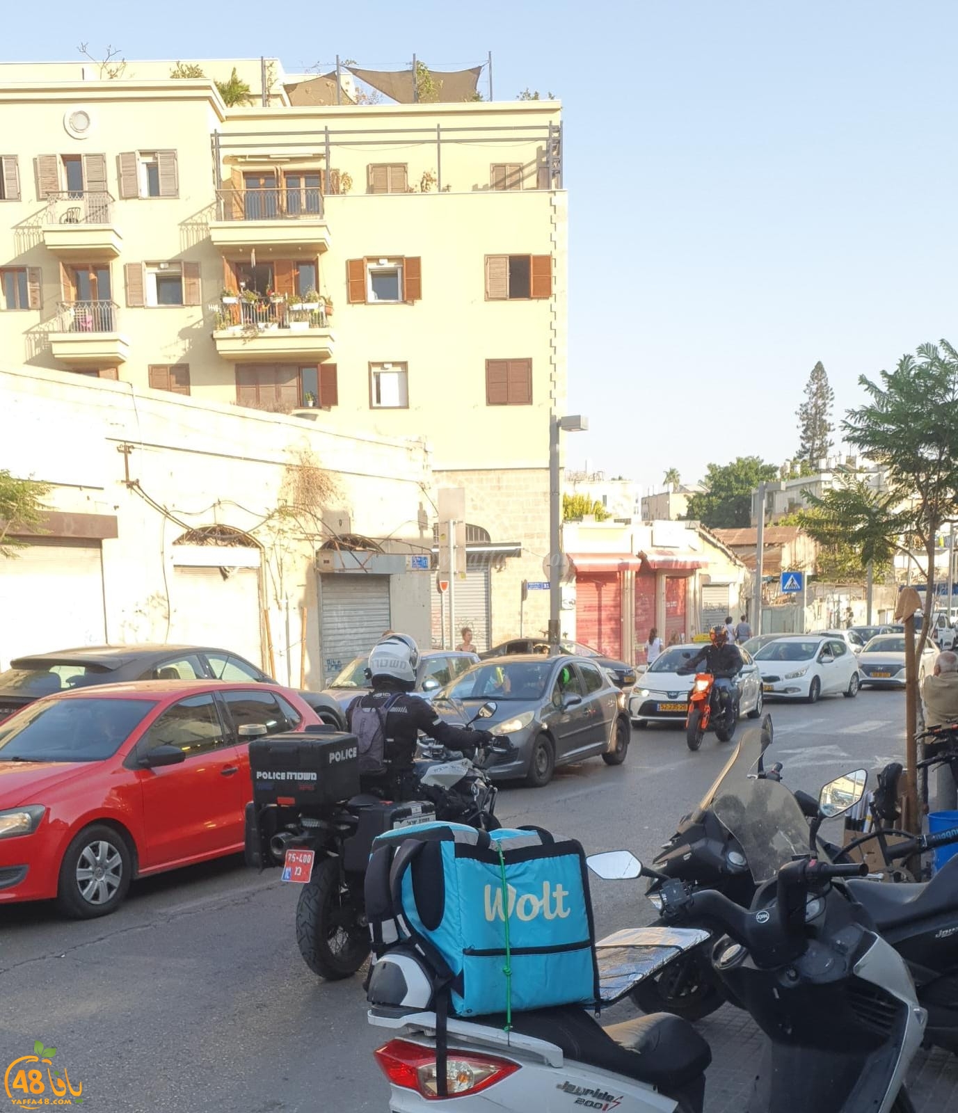   يافا: الشرطة تشّن حملة لتحرير المخالفات في شوارع المدينة