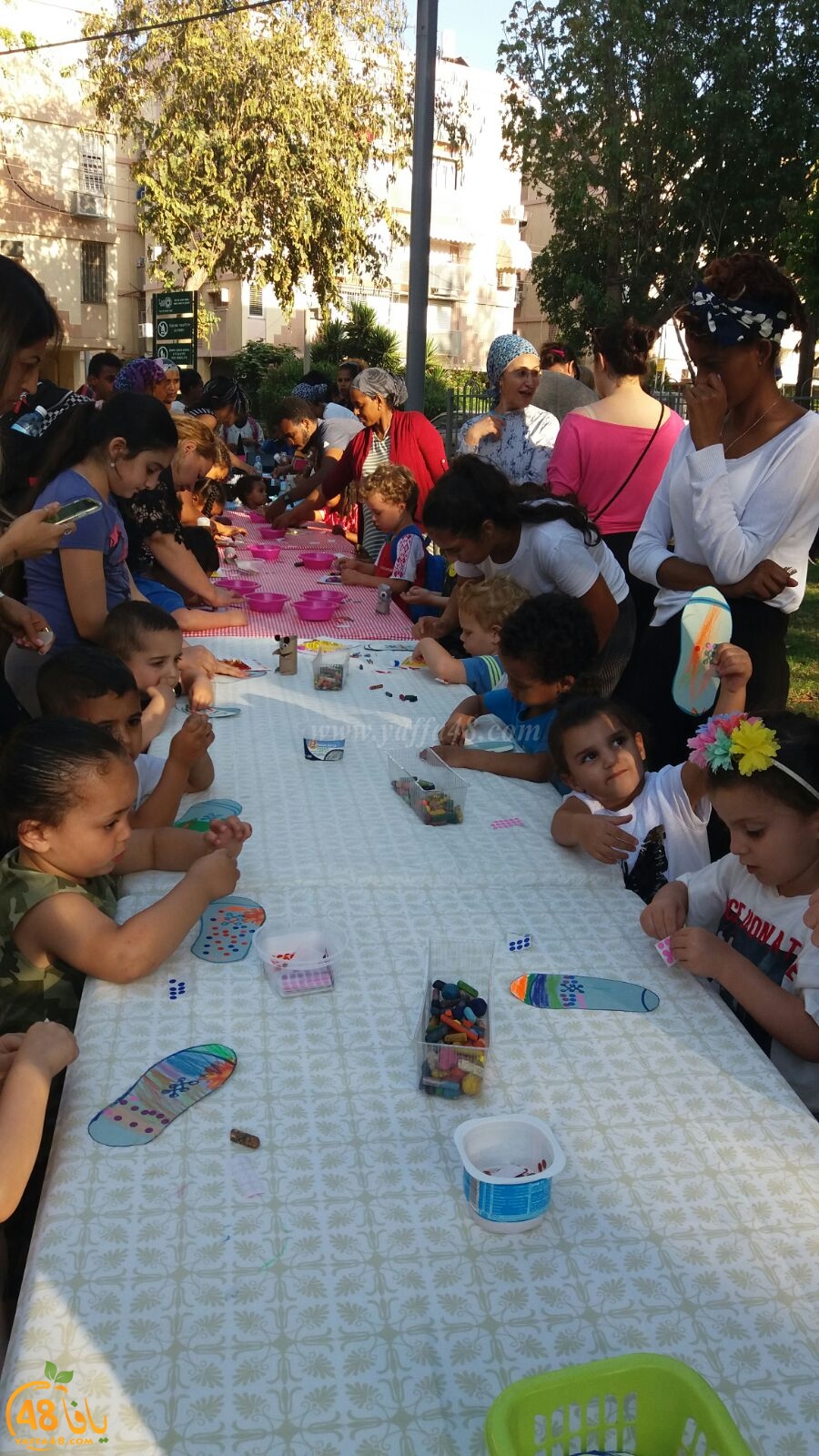 فعاليات ابداع لرياض الاطفال معا قلباً ويد في المركز الجماهيري بيافا 