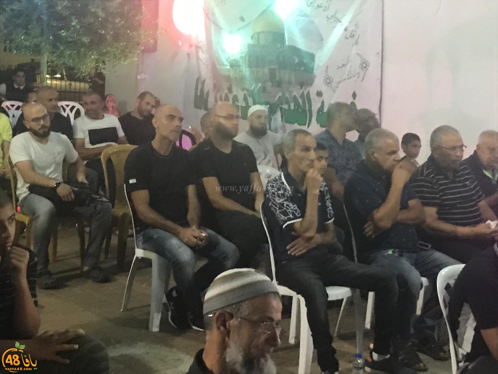 بالصور : خيمة الهدى تنظم أمسية دعوية في ضيافة عائلة أبو شميس بيافا