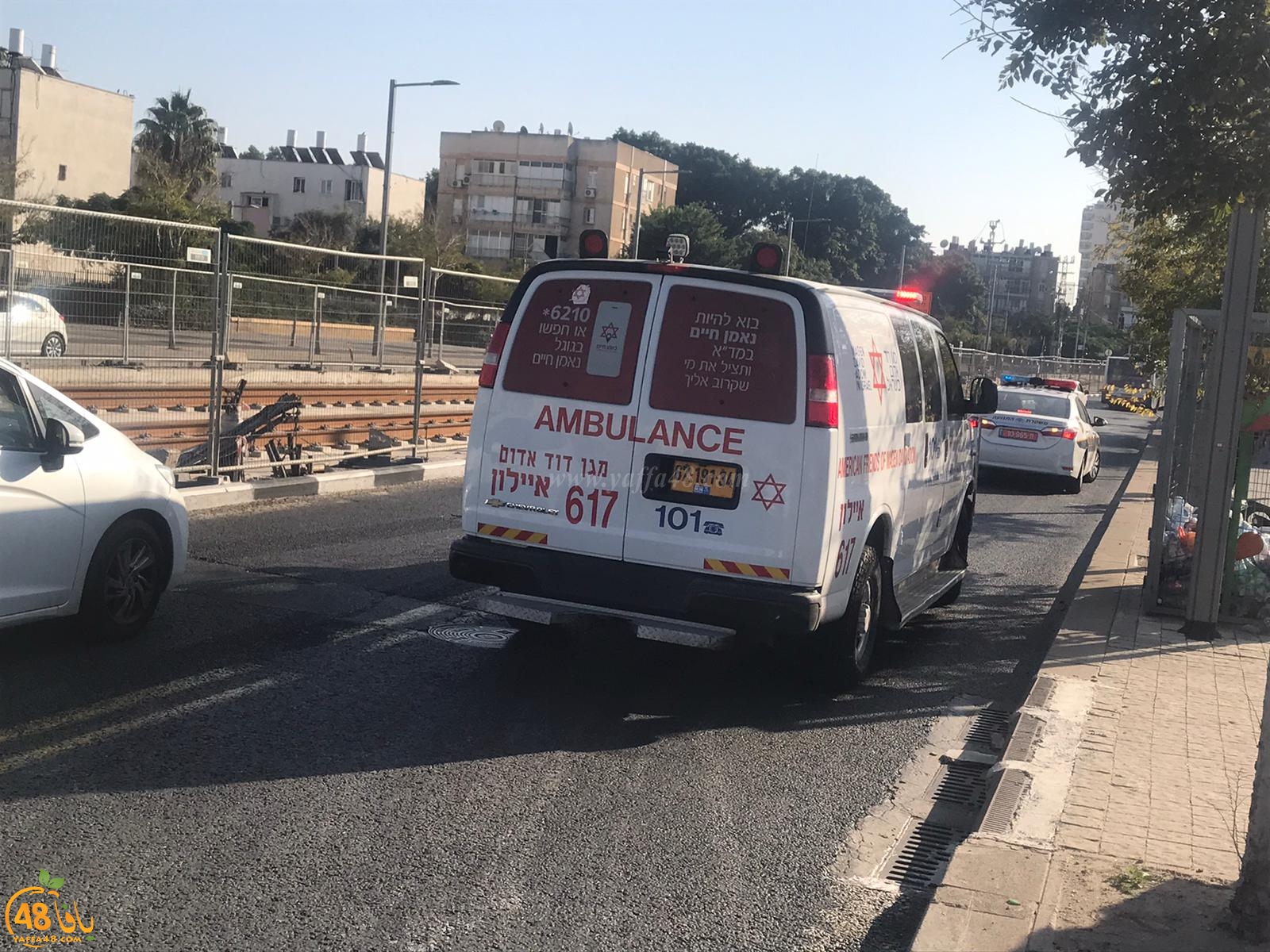  إصابة متوسطة لراكب دراجة نارية بحادث طرق بمدينة يافا 