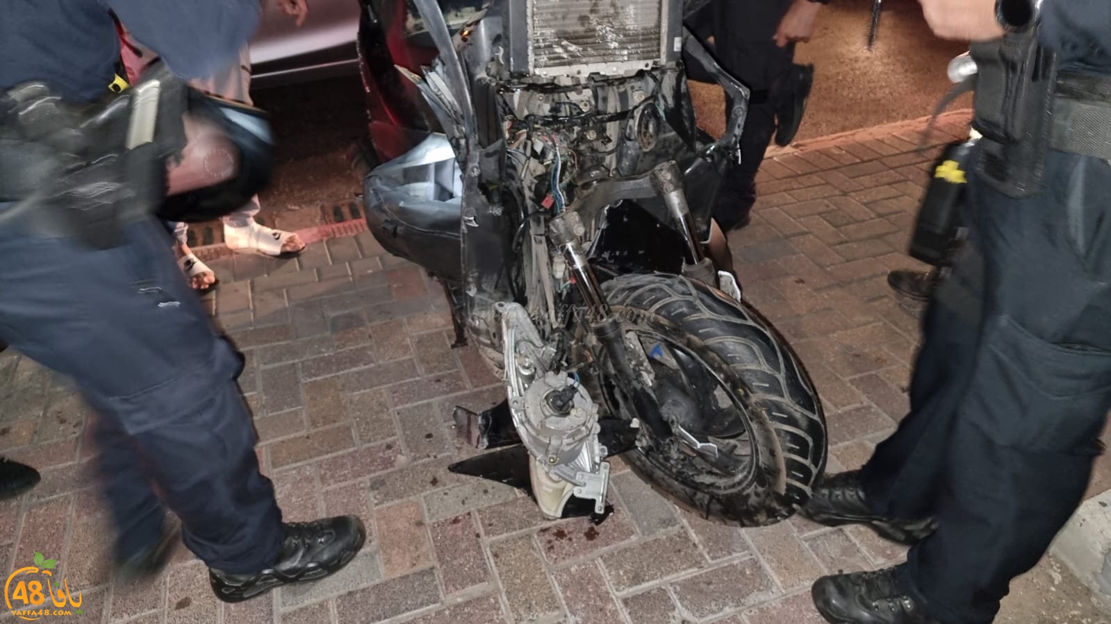 إصابتان إحداهما متوسطة في حادث طرق في مدينة يافا