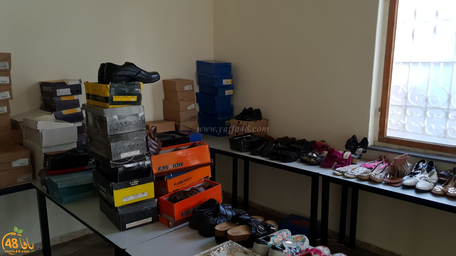 جمعية يافا تُنظم بازاراً خيرياً للأحذية في مكتبها وتدعو العائلات للحضور غداً الجمعة