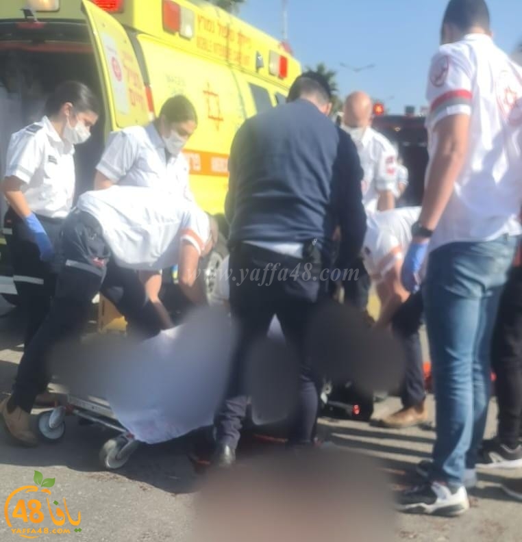  اصابة خطرة لشخص بحادث طرق بين مركبة شاحنة في بات يام 