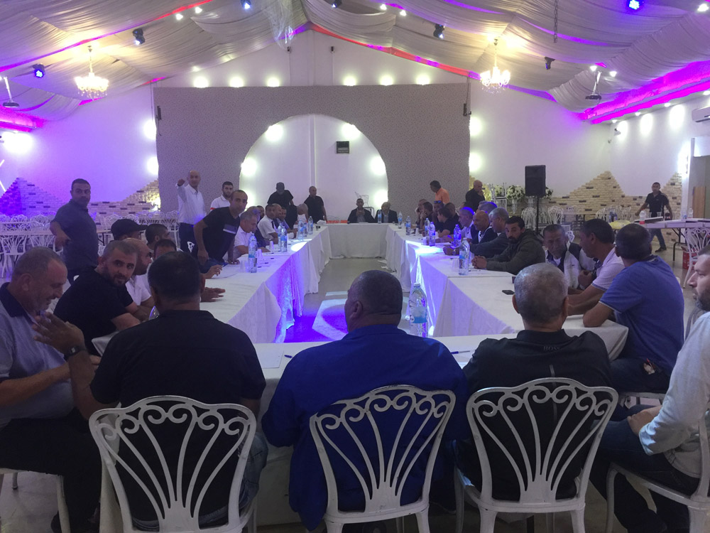 اللد : عقد الجلسة الافتتاحية للمجلس العام لقائمة النداء العربي اللداوية