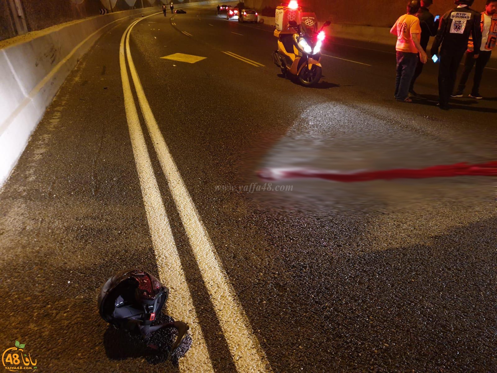 مصرع راكب دراجة نارية بحادث طرق شرق يافا 