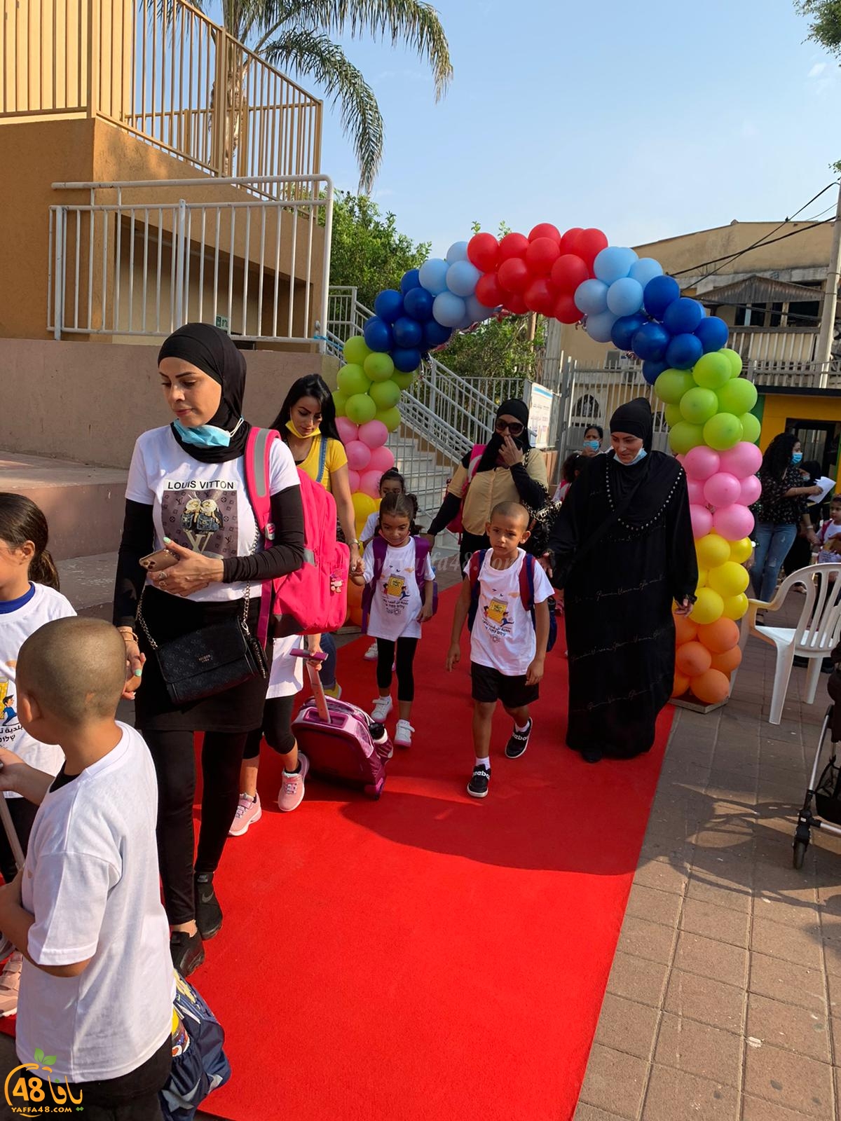  صور من افتتاح العام الدراسي الجديد في مدرسة حسن عرفة بيافا 