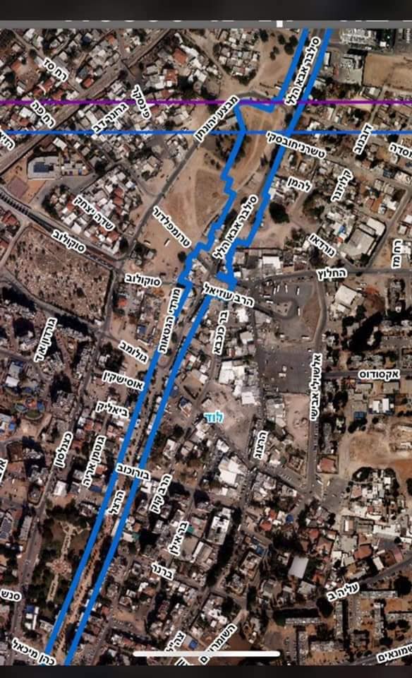 إعتراض ضد مخطط المترو لمنطقة تل ابيب 