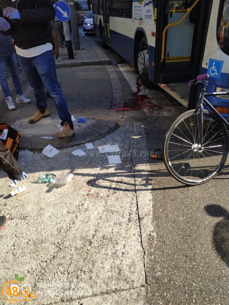  اصابة خطرة لراكب دراجة هوائية بحادث دهس شمال يافا 