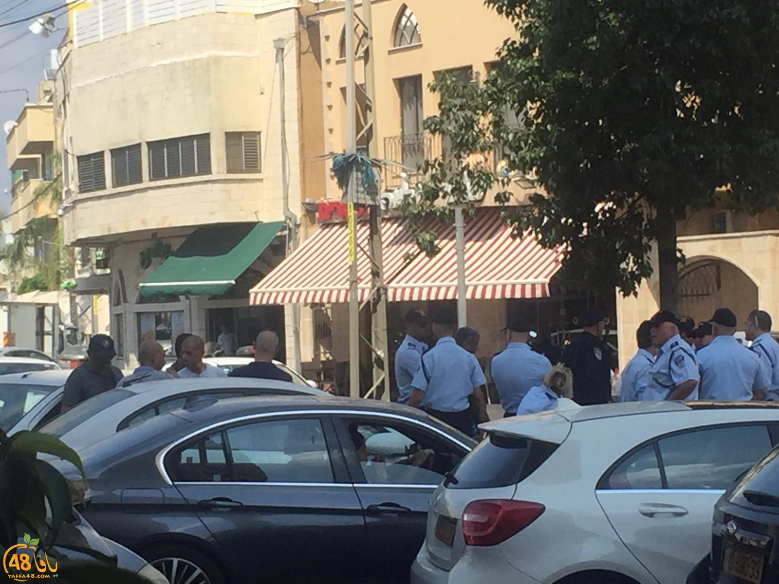  بالصور: انتشار مكثّف للشرطة في يافا عشية اقامة صلاة الجمعة في حديقة العجمي 