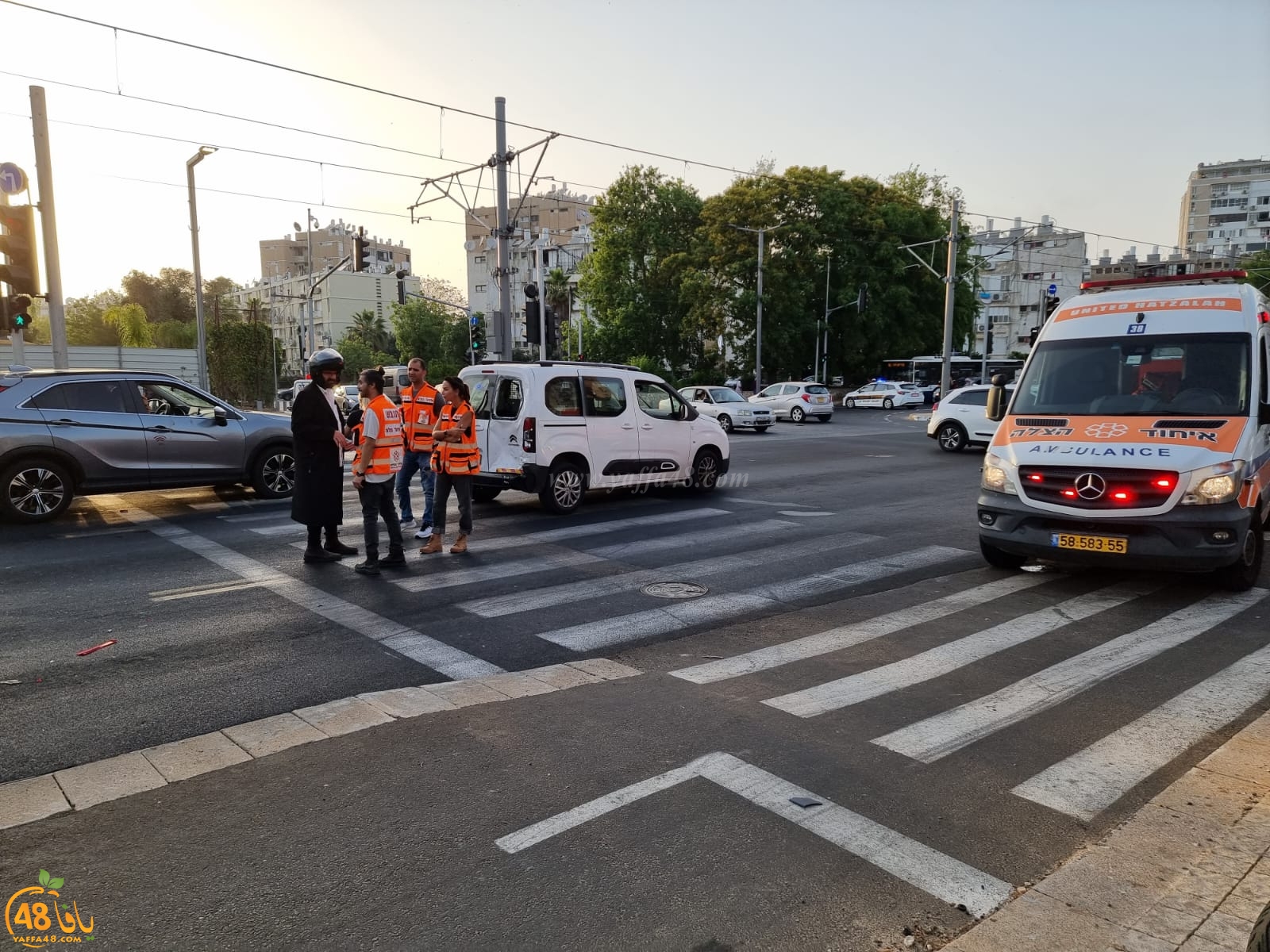  يافا: اصابة خطرة لراكب دراجة نارية بحادث طرق 