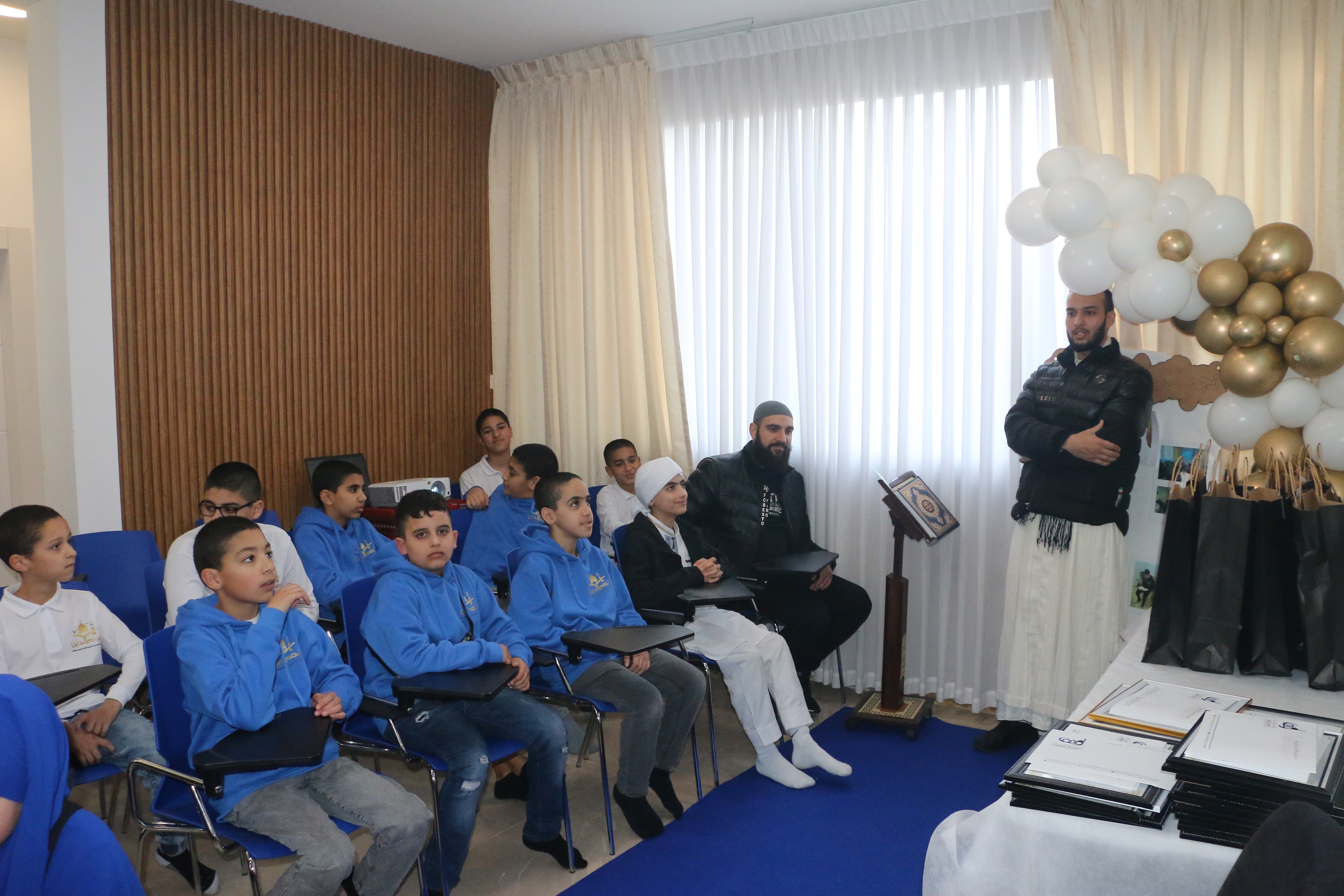 حفل تكريم  حفظة أجزاء من القرآن الكريم  في مركز نجم الدين في يافا